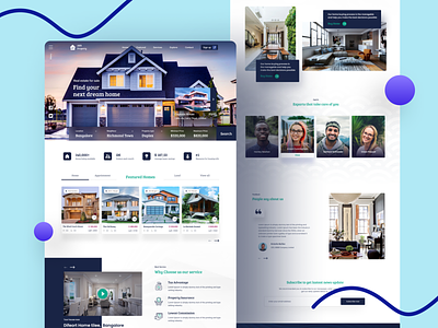 Real Estate Website template design