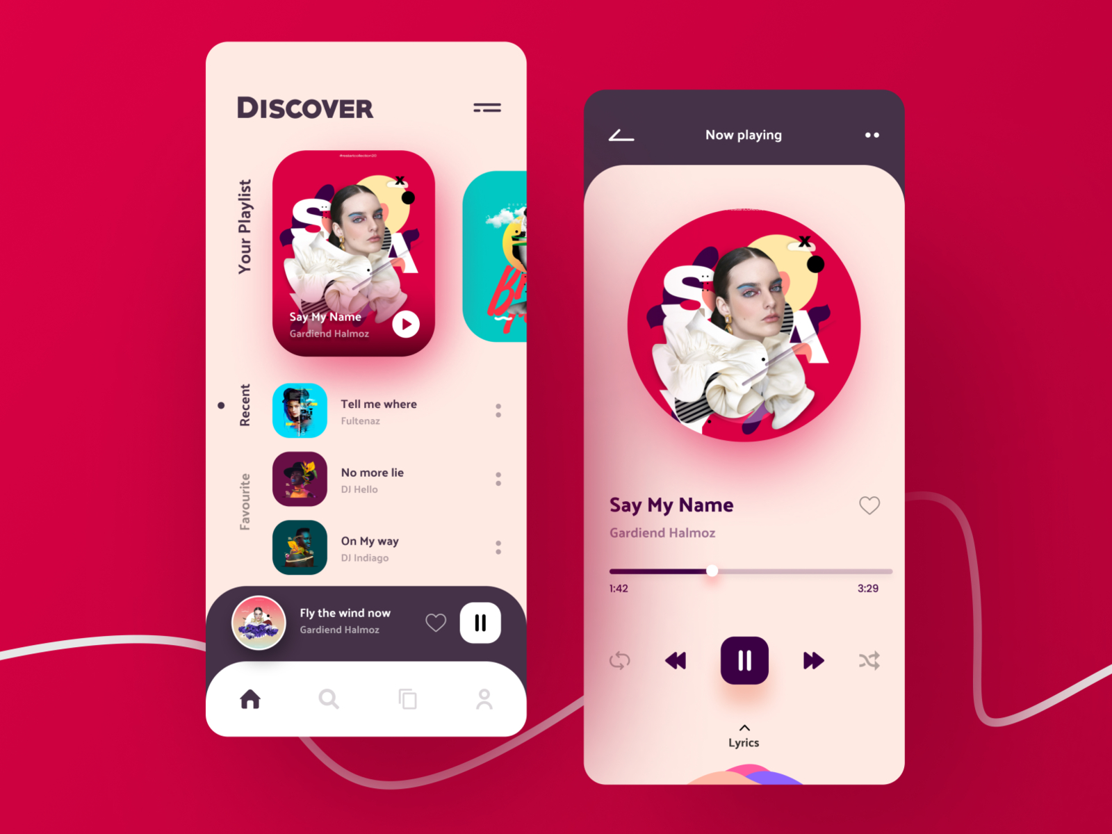 Discover app. E-musica мобильное приложение.