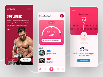 Fitness Tracker App design Concept