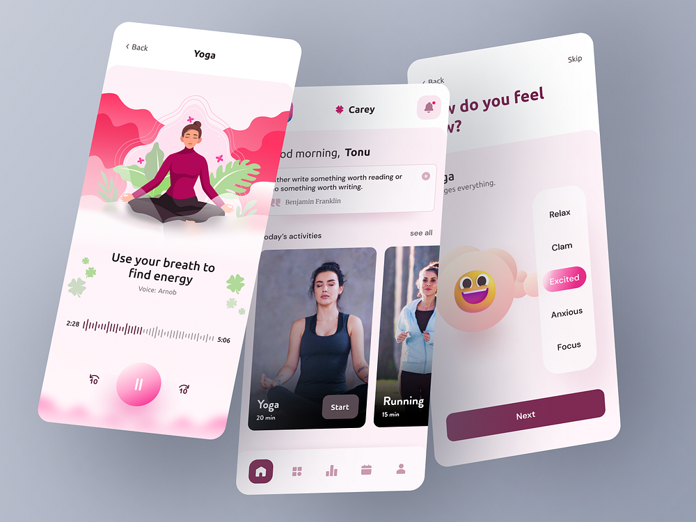 Mental Health App Design 2022 by Audin Rushow on Dribbble