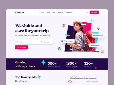 Travel Agency | Guide Booking Website agency website design 2022 guide booking website tour plan travel agency website travel guide travel guide booking travel guide hire web travel planner travel web app travel website 2022 trip planner website