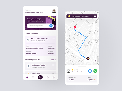 Parcel Delivery Tracking - Shipping App 📦 cargo track courier dropshipper logistic parcel parcel delivery shipment shipment mobile app shipping shipping app shipping box shipping container storage track tracking app transport