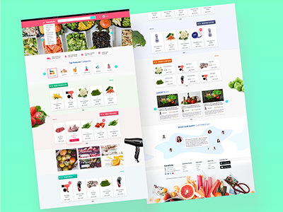 Grocery E-commerce Concept. clean design ecommerce ecommerce shop grocery grocery store web concept web landing page web ui design