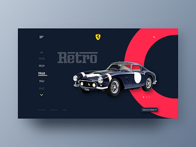 Car Header Exploration branding car header car website flat web ui design