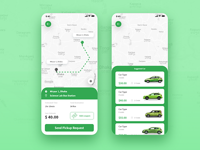 Car Booking App UI Design