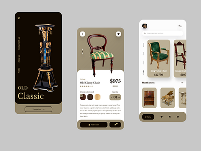 Furniture e-commerce shop app concept. 2019 2020 bigecommerce chair clean design e commerce shop mobile app furniture app furniture shop app ios ios app design 2020 iphone app iphone ecommerce app iphone x iphone x app minimal mobile application popular design product design