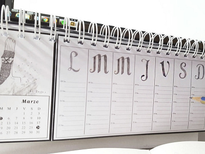 Calendar planner "Pagano" 2019 calendario diseño