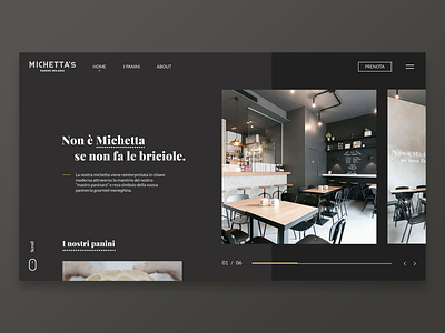 Small Restaurant | Concept Homepage