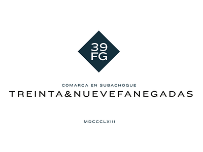 39 Fanegadas Identity arquitecture branding colombia design graphic design hotel house logoinspirations subachoque suburbs typography