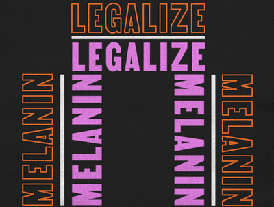Legalize Melanin | Protest Poster black lives matter design editorial empowerment graphic design poster style texture typography