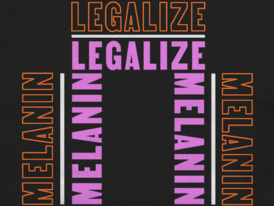 Legalize Melanin | Protest Poster