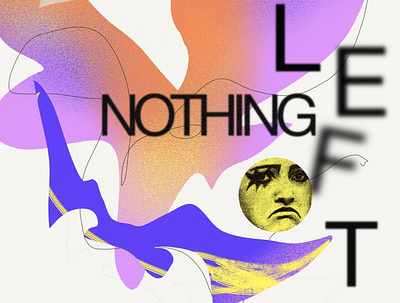 "Nothing left to Lose" Digital Collage collage design digitalcollage editorial illustration poster posterdesign procreate punk style typography