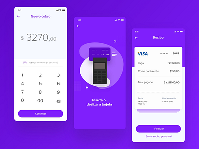 Pago con tarjeta de crédito - Exploración app checkout credit card pago payment purple tarjeta de crédito ui ux