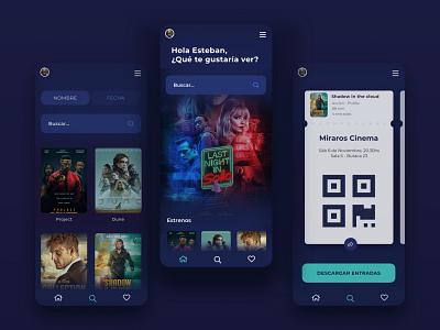 Miraros - App cinema app cine cinema design design sprint movie ticket ui uiux ux