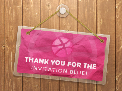 Thanks you! blue cuevas dribbble invitation thank you