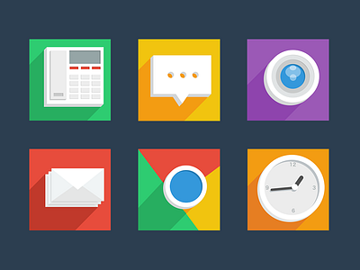 Theme android browser camera china clock email flat icon mobile phone shadow sms theme ui