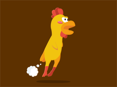 Rubber chicken chicken happy illustrator rubber yellow