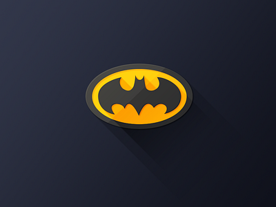 Batman batman colour flat hero icon ios shadow ui
