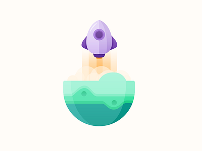 Fast app colour fast fire flat hot icon illustration rocket