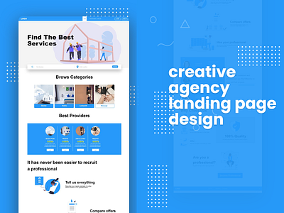 Local Agency Landing Page Design adobe xd templates agency branding agency landing page agency website branding company creative design design design inspiration free ui kit freebies home page design landing page prototype ui ui design ui inspiration ui kit uplabs ux