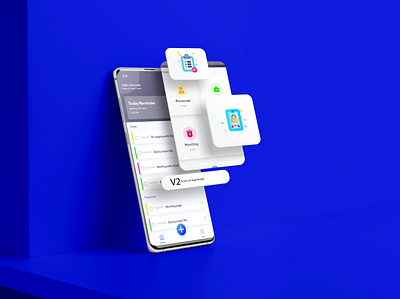 To Do list App Design V2 adobe xd app app design application branding clean design flat graphic design icon illustration mobile app mobile ui portfolio profile prototype animation to do list ui ux