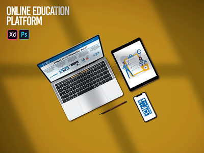 Online Education Platform LMS Design branding children clean courses dashboad design education education website illustration lms profile ui ux website