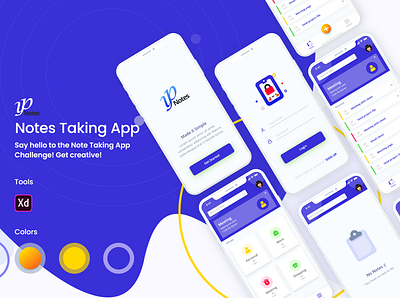 Notes Taking App app app design app designer app inspiration behance behance project branding clean design icon notes notes app portfolio typography ui uplabs user interface design ux