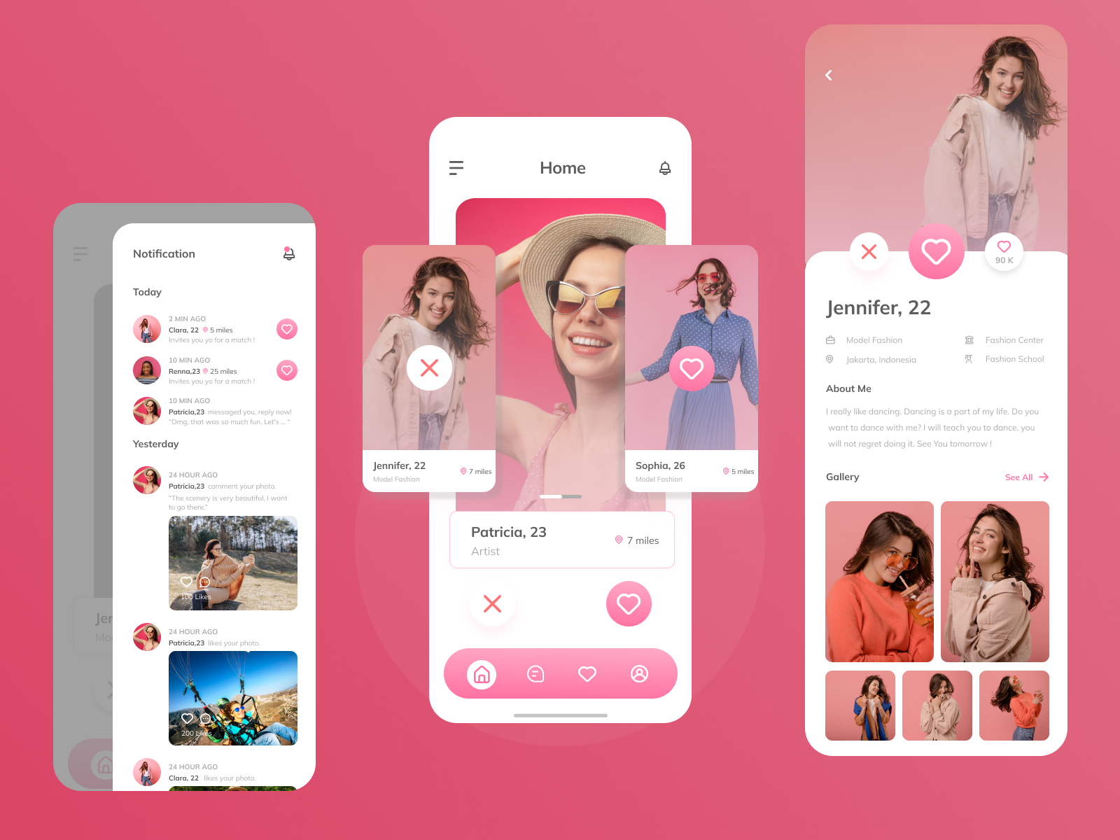 Dating App by ABDUL WAHAB on Dribbble