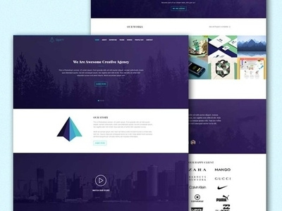 Modern Parallex Ui animation branding design flat hero area hero banner icon illustration illustrator landing landing page logo mobile portfolio profile profile card ui ux web website