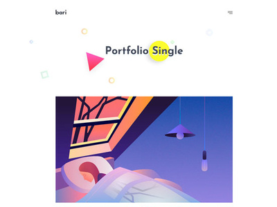 Portfolio animation branding clean design flat gallery hero area hero banner illustration landing page logo minimal mobile portfolio profile ui ux vector web website