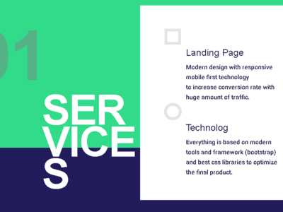 Services Design Section animation app branding clean colors creative design fashion flat graphic design illustration landing page logo portfolio profile trend ui ux web website