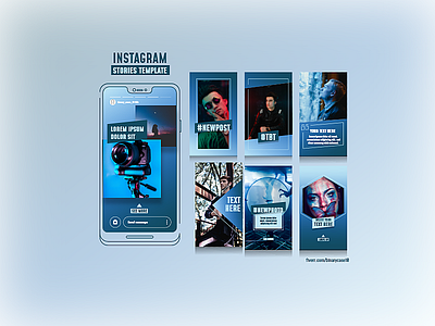 "Instagram Stories" Template adobe xd android branding clean collection color colorful creative design fiverr gradient instagram instagram stories ios layout layout design marketing mobile social media ui ux