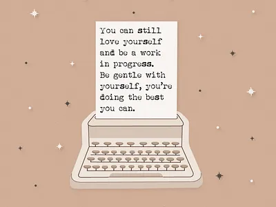 Creative Inspiration № 8 - Lettering Collection designinpiration digitalart illustration illustrator mondaymotivation motivational quotes quotes selfcare selflove typewriter typography workinprogress