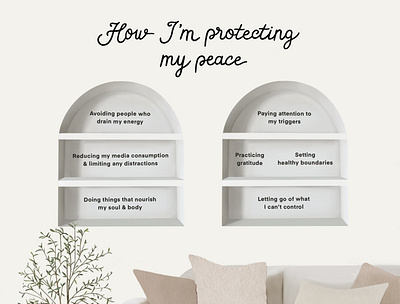 How I'm protecting my peace design graphic design illustration inspiration lettering motivational procreate selfcare selflove
