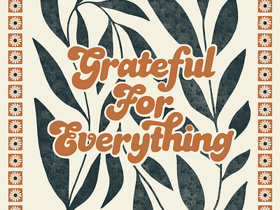 Gratitude Handl-lettering Illustration