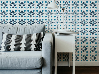 Mediterranean-Inspired Wallpaper Tiles interior design mediterranean stick wallpaper textile design tiles