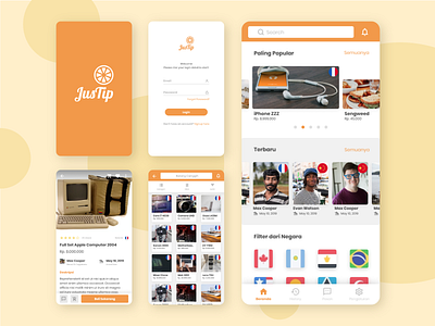 Shopping Entrusted Goods Service eCommerce App app design ui ux