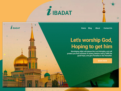 IBADAT Web Landing Page Concept.