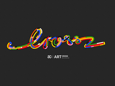 ARTcross branding illustration logo 海报 设计