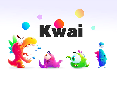 Kwai family 3d kwai monster poster video wallpaper 品牌化 插图 海报 设计