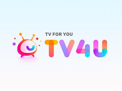 TV4U icon 商标 插图 视频 设计