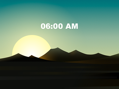 Western 6:00AM landscape 海报 插图 设计