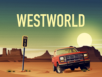 Westworld wallpapers 设计 海报 插图