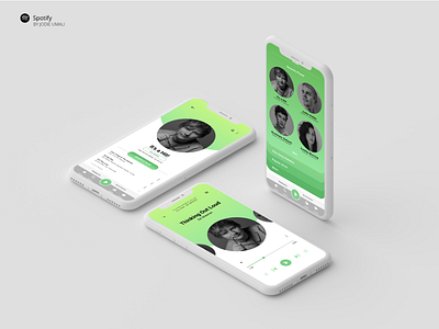 Spotify app ios mobile app mobile app design mobile ui music music app redesign concept spotify ui ui design ux ux design