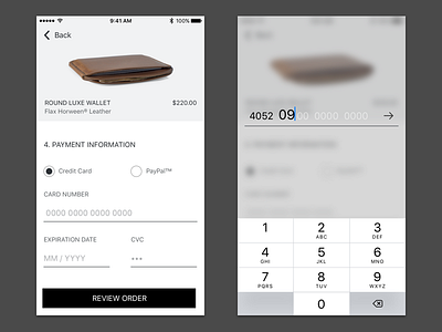 002 Payment Screen