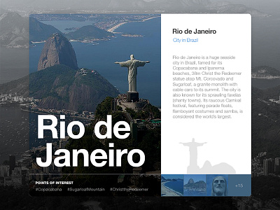 Location Widget | Rio de Janeiro brazil card freebie location psd rebound rio de janeiro widget