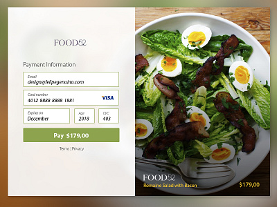 Credit Card Checkout #dailyui #002 002 checkout credit card dailyui ui