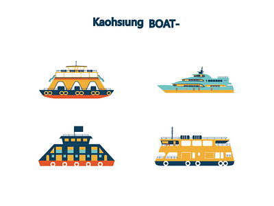 Boat 插圖 設計