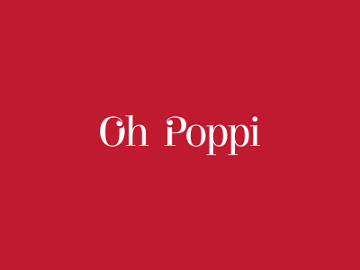 Oh Poppi - Brand Identity Design brand identity design agency illustration logo logo presentation logodesign luxury brand minimalist logo typography visual design visual identity