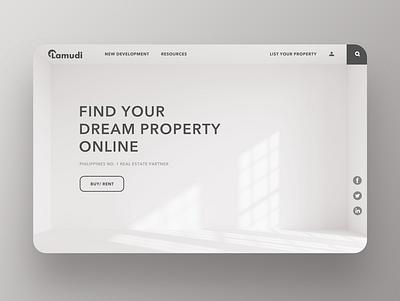 Lamudi Redesign Concept branding minimalist real estate ui ux web design